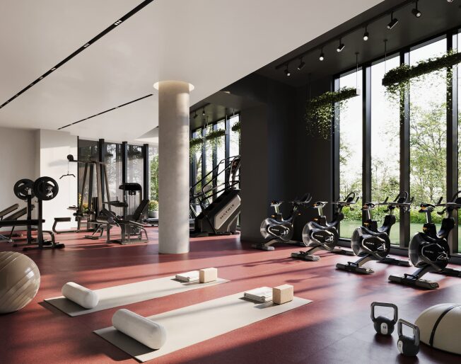 Gym avec salle privée